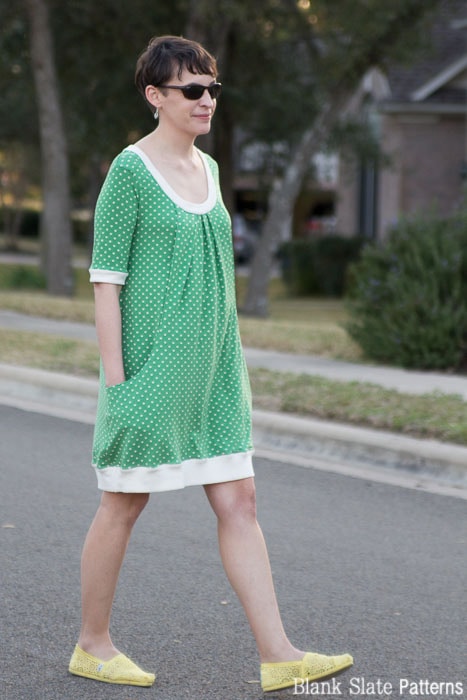 Side view - Pocketful of Posies Dress - Womens PDF Sewing Pattern by http://blankslatepatterns.com