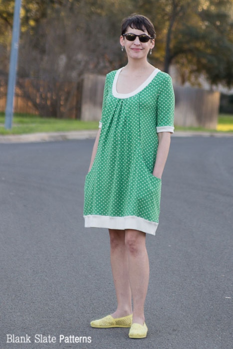 Full View - Pocketful of Posies Dress - Womens PDF Sewing Pattern by http://blankslatepatterns.com