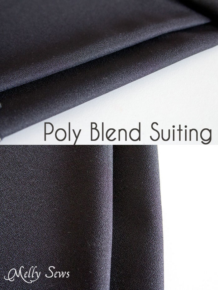 Poly Blend Suiting - Suit Fabrics - http://mellysews.com