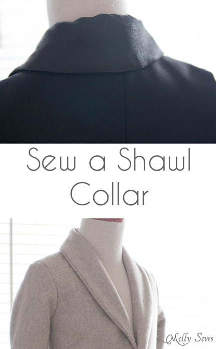 How to Sew a Shawl Collar - http://mellysews.com