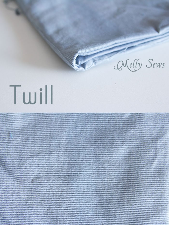Twill - Suit Fabrics - http://mellysews.com