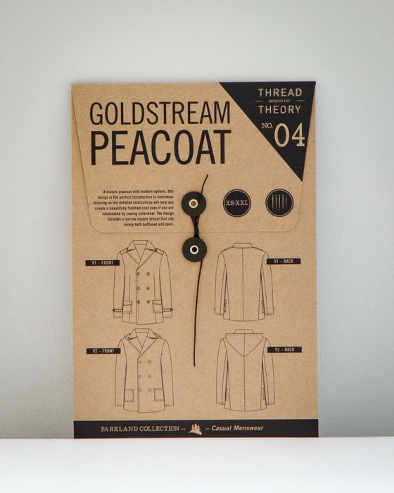 Goldstream Peacoat Pattern by Thread Theory