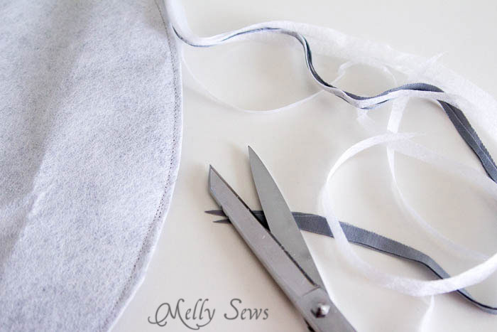 Trim seams - How to sew a hat - http://mellysews.com