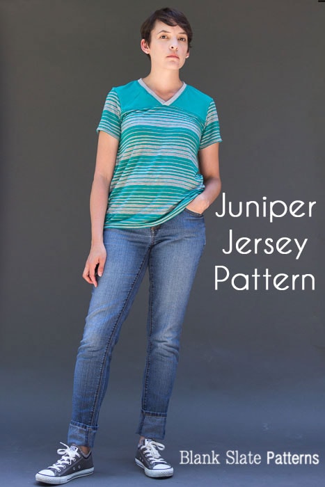 Juniper Jersey Women's T-shirt PDF Sewing Pattern - blankslatepatterns.com