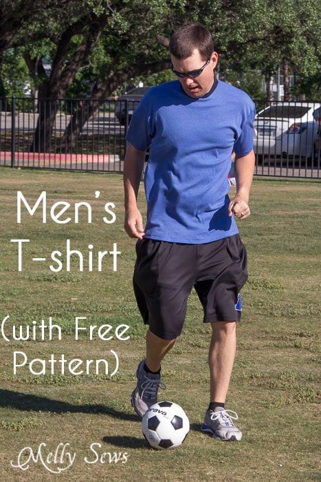 Men's t-shirt with free pattern - http://mellysews.com