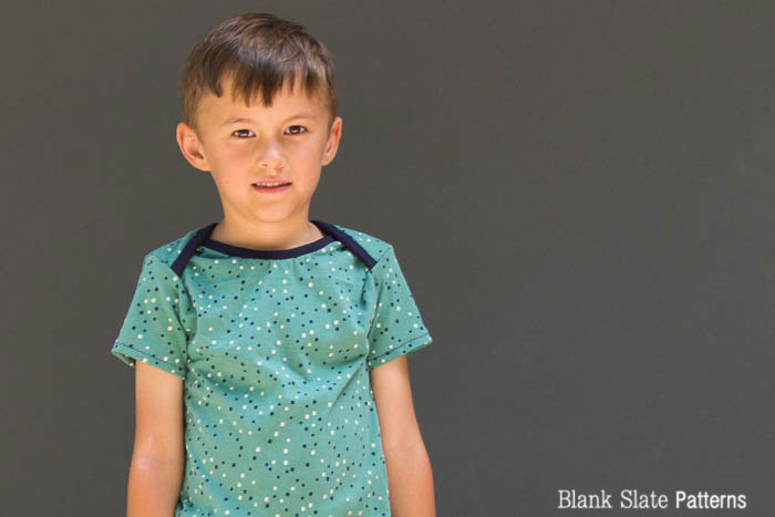 Lapped neck shirt - Sleepover Pajamas - PDF Sewing Pattern for Boys and Girls by Blank Slate Patterns