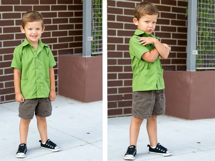 perfect for boys or girls - tons of variations! Bookworm Button Up Shirt Sewing Pattern for Boys and Girls by Blank Slate Patterns