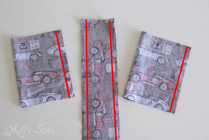 Step 2 - Water bottle holder - tutorial by Melly Sews