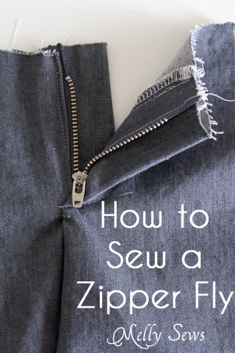 Sewing a Zipper Fly Tutorial - Melly Sews