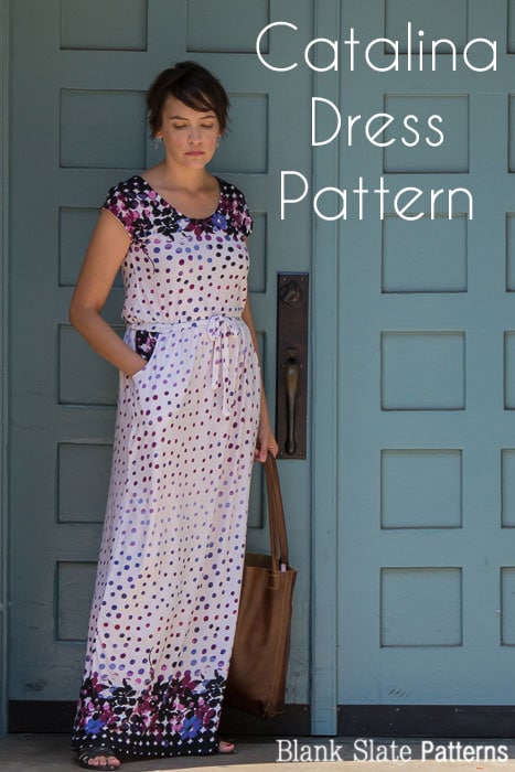 Catalina Dress Pattern by Blank Slate Patterns - Cap Sleeve version