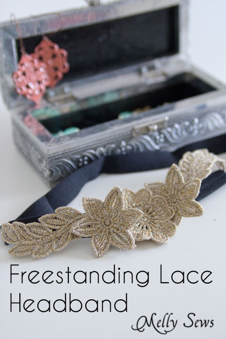 Freestanding Lace Headband DIY Tutorial - Melly Sews
