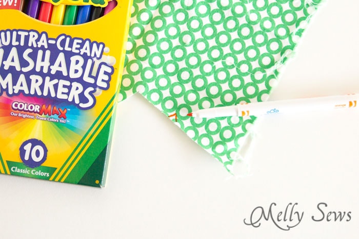 Washable markers to mark fabric - school supplies for sewing