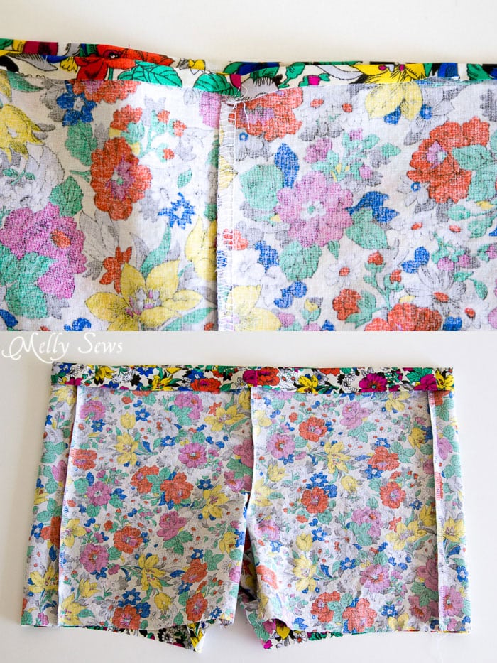 Step 4 - Boxer Pajama Shorts (with free pattern) - MellySews