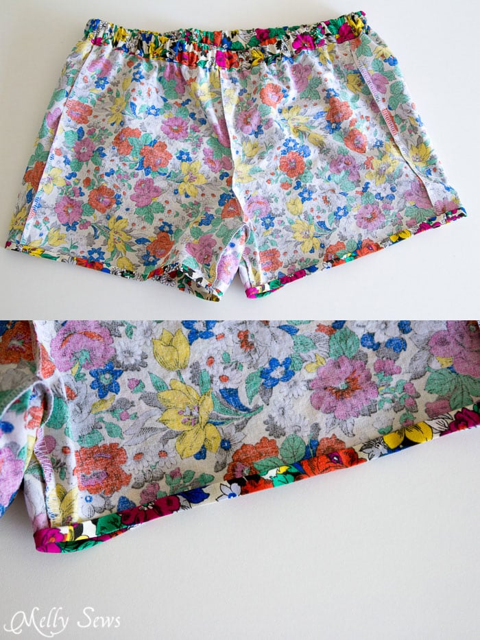 Step 6 - Boxer Pajama Shorts (with free pattern) - MellySews