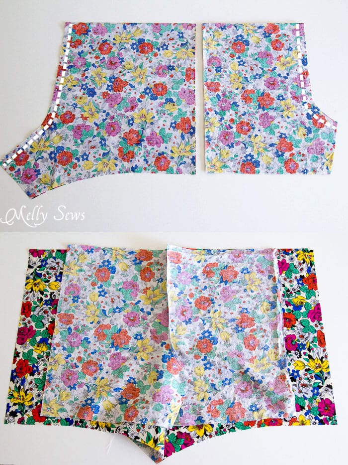 Step 1 - Boxer Pajama Shorts (with free pattern) - MellySews