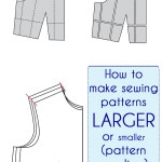 How to make Sewing Patterns Bigger (or smaller) - Melly Sews