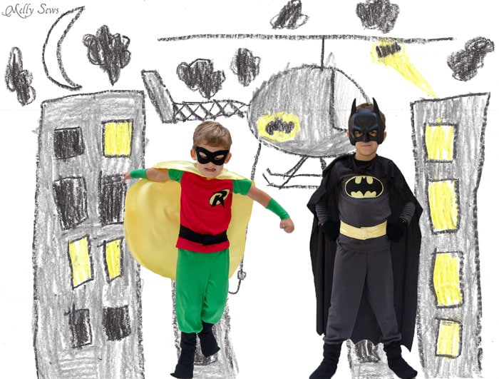 Kid superhero costumes - Melly Sews 