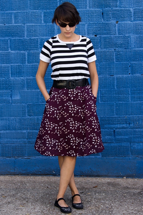 Neptune T-shirt by See Kate Sew, Marigold Skirt by Blank Slate Patterns, sewn by Melly Sews