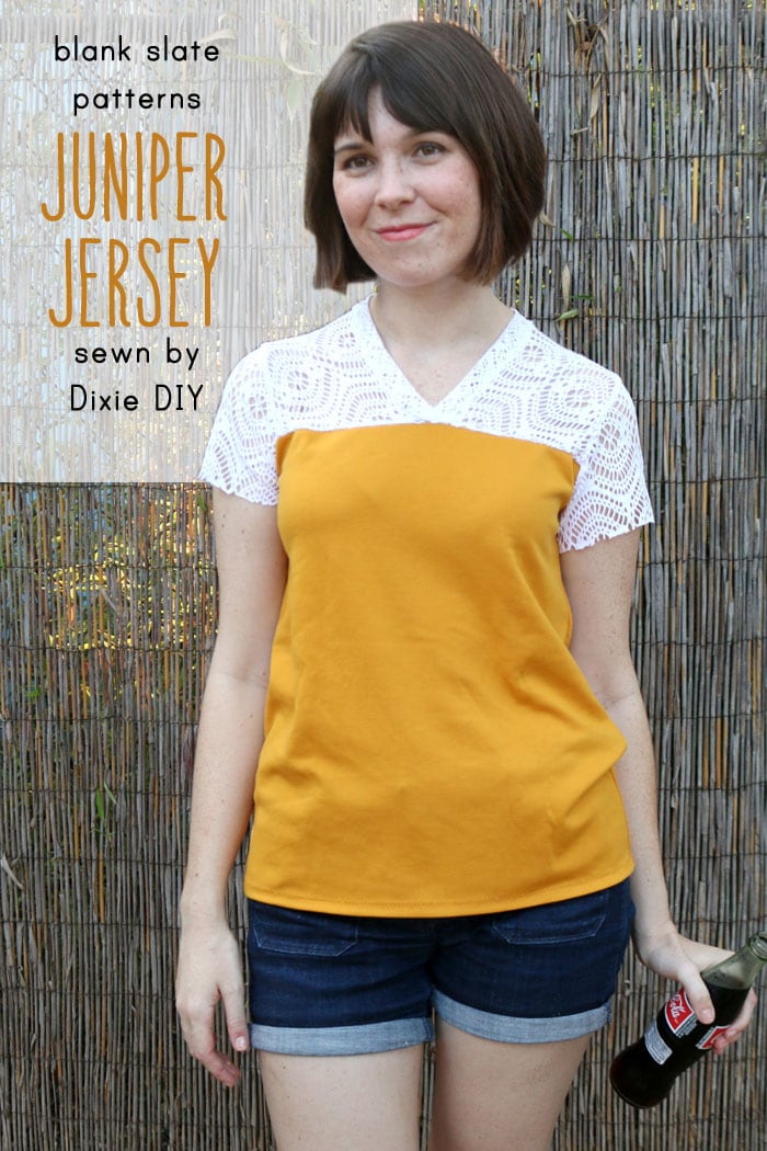 Juniper Jersey pattern by Blank Slate Patterns sewn by Dixie DIY