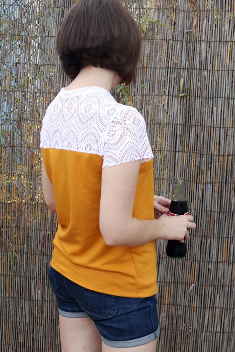 Back view - Juniper Jersey pattern by Blank Slate Patterns sewn by Dixie DIY