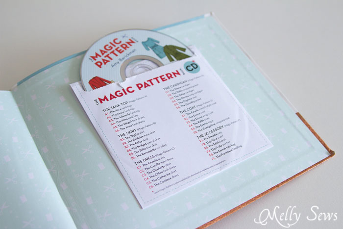 Pattern CD - The Magic Pattern Book by Amy Barickman, reviewed by Melly Sews
