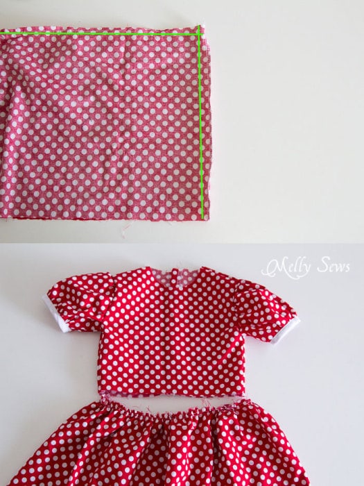 Step 8 - Fiesta Frock dress for girls with free pattern - Melly Sews