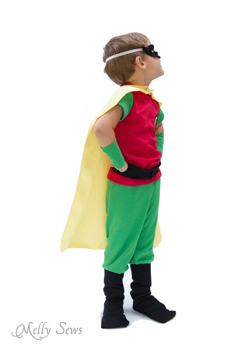Robin costume for boys - Batman and Robin - Melly Sews 