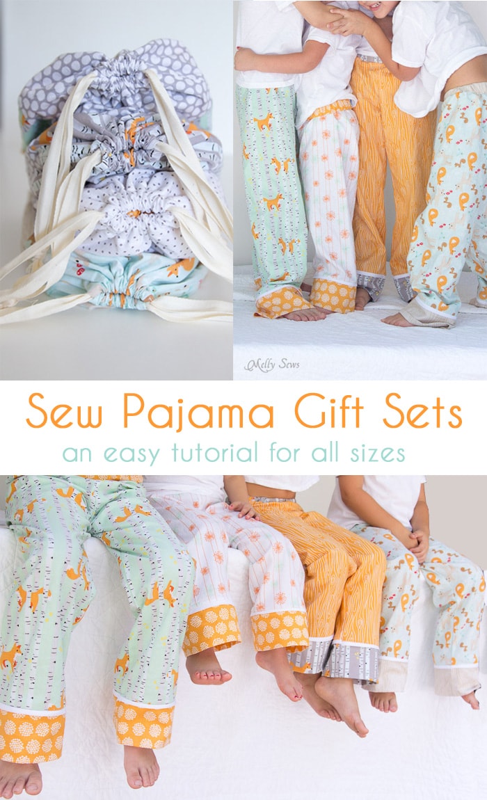 Sew Pajama Pants Gift Sets - Melly Sews