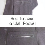 How to sew a welt pocket - Sew a vest - Boys Holiday Vest with Free Pattern - Melly Sews