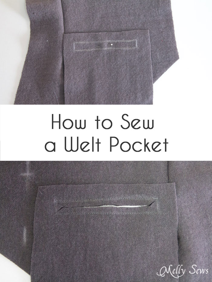 How to sew a welt pocket - Sew a vest - Boys Holiday Vest with Free Pattern - Melly Sews