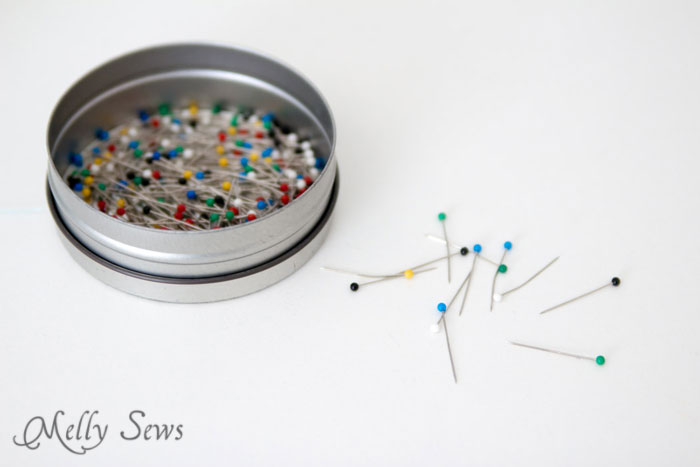 Sewing Pins - Read about the 5 Sewing Supplies Every Beginner Needs - Beginner Sewing Tools - Melly Sews