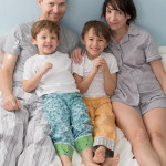 Family pajama photo inspired by Collide - Melly Sews for Sew in Tune - sew pajamas for your family
