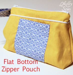 Flat Bottom Zipper Pouch Tutorial