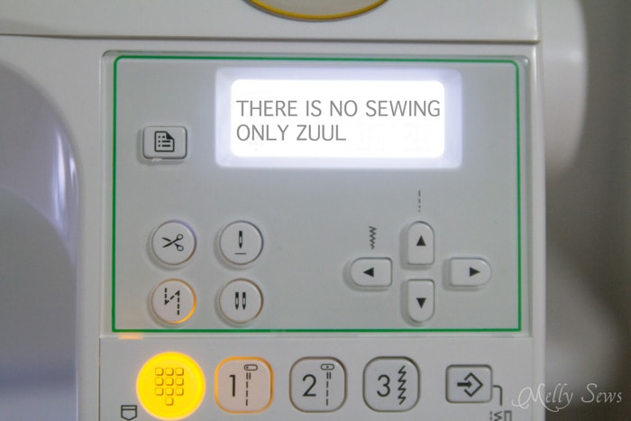 Sewing machine humor - if your sewing machine is doing this, it's time for a new one - Melly Sews