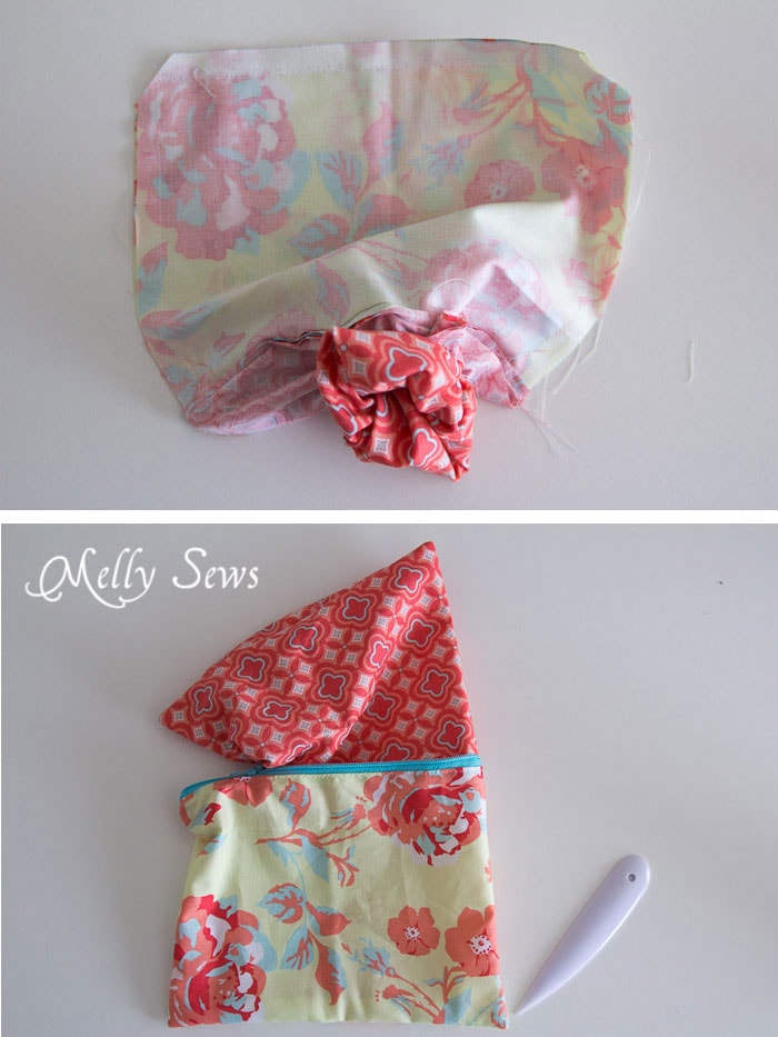 Sep 6 - How to Sew a Zipper Pouch - 15 minute sewing project - Melly Sews