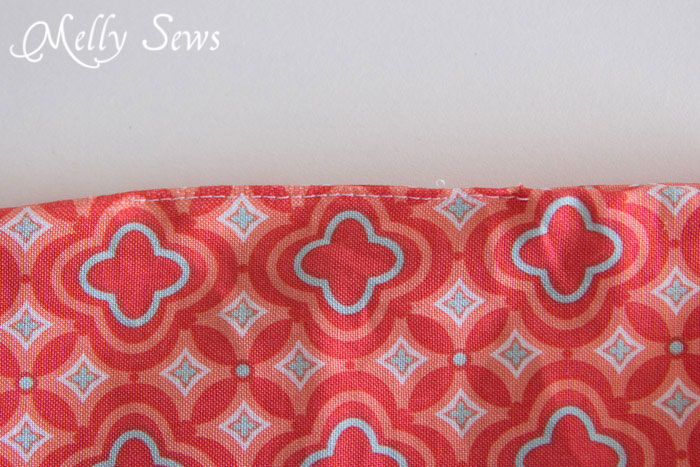 step 7 - How to Sew a Zipper Pouch - 15 minute sewing project - Melly Sews
