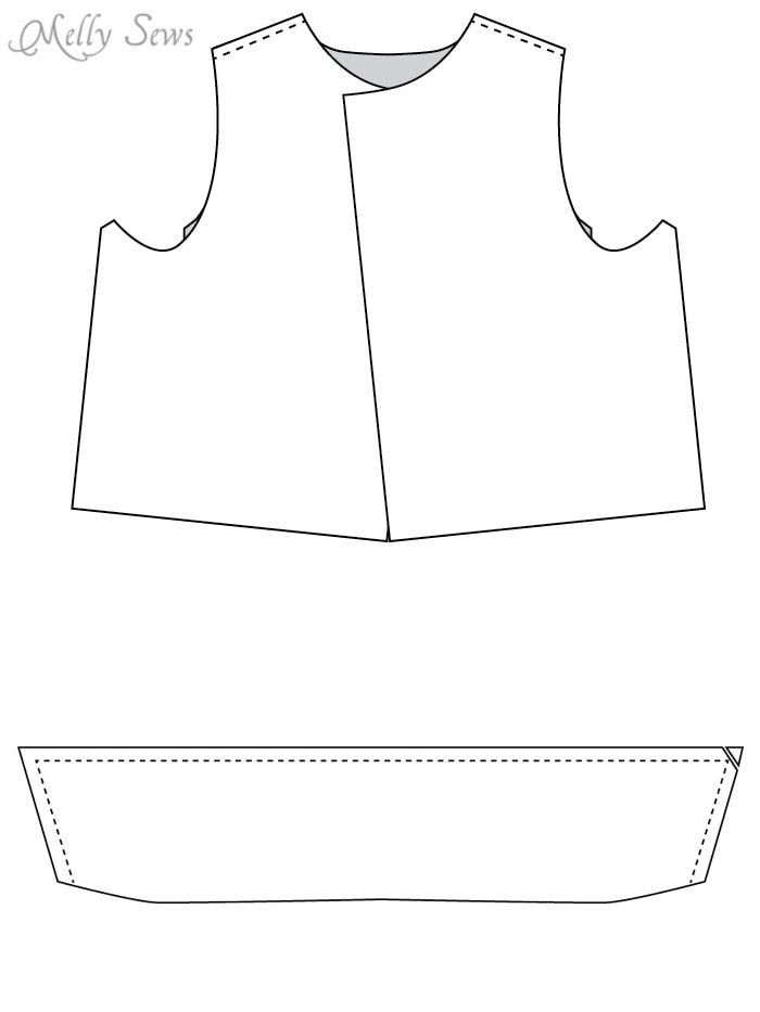 Step 1 - Sew a boys vest with the FREE Punk Vest pattern - Melly Sews