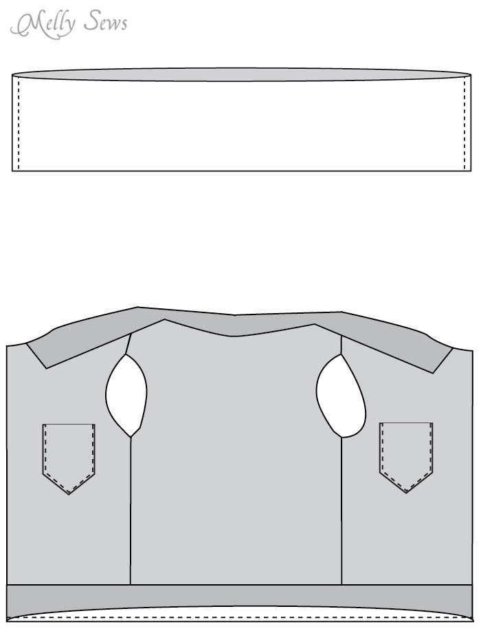 Step 4 - Sew a boys vest with the FREE Punk Vest pattern - Melly Sews