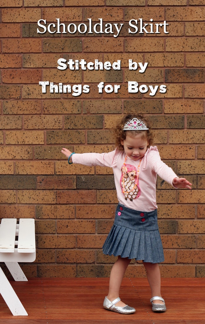 Schoolday Skirt by Blank Slate Patterns sewn by Things for Boys 