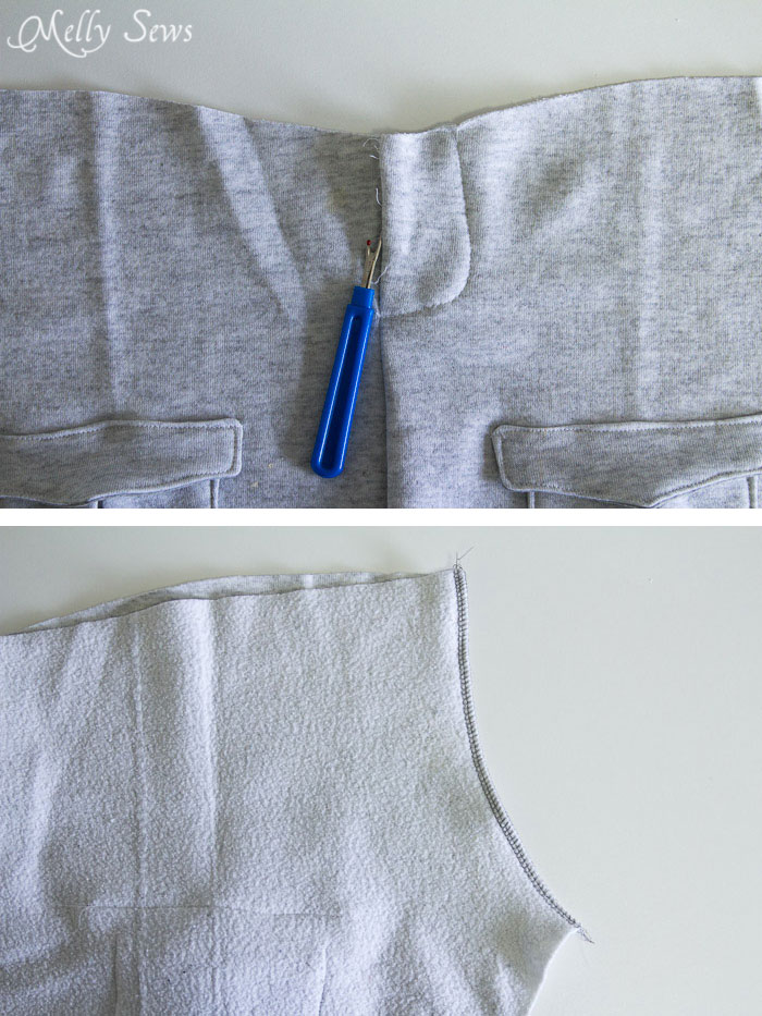 Step 4 - Sew an on trend pair of slim sweatpants for boys with this FREE sewing pattern from Melly Sews and Blank Slate Patterns