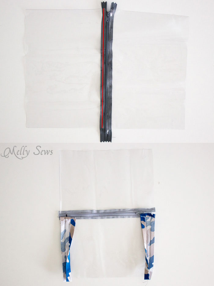 Step 1 - Sew a Daddy Diaper Clutch - Changing pad with essentials for Dad - Melly Sews
