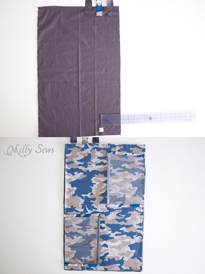 Step 4 - Sew a Daddy Diaper Clutch - Changing pad with essentials for Dad - Melly Sews