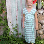 Girls striped maxi dress by kojodesigns - 30 Days of Sundresses - Melly Sews