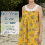 Love the voile! Knit Yoke Sundress with free knitting pattern - Sew a pillowcase dress and add a knit yoke - Melly Sews