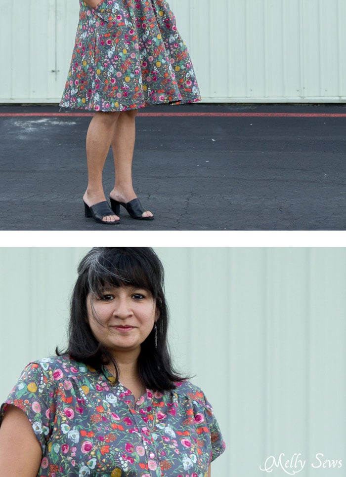 Close up Details of Marigold Dress by Blank Slate Patterns - 30 Days of Sundresses - Melly Sews