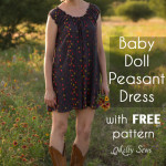 Sew a Peasant Dress - Boho Baby Doll Dress for Women - Free pattern and tutorial from Melly Sews