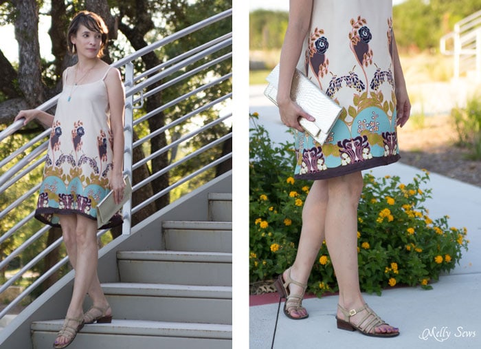 Gorgeous print - Summer Slip Dress Tutorial - Sewing Pattern by Melly Sews