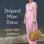 Striped Maxi Dress with free pattern - sew a maxi dress for women - 30 Days of Sundresses - Melly Sews