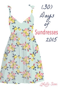 30 Days of Sundresses - SO MANY free dress patterns and tutorials for DIY Sundresses - such a great series! - Melly Sews