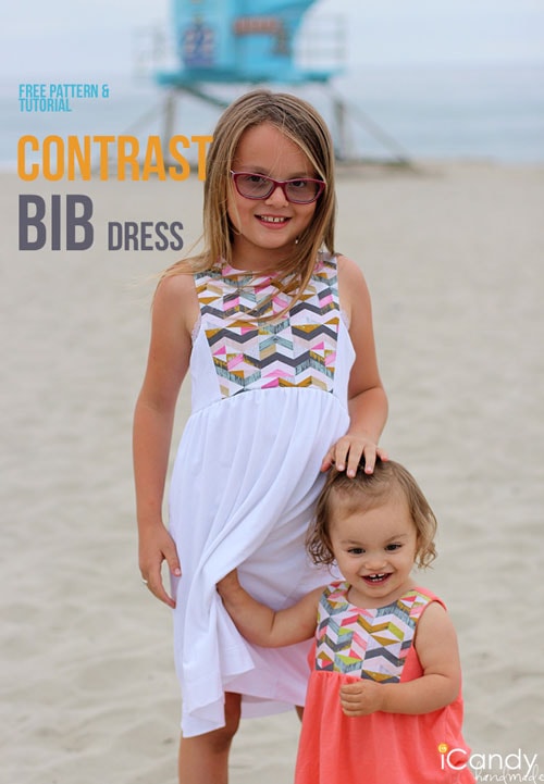 Contrast Bib Sundress by iCandy Handmade for (30) Days of Sundresses - Melly Sews 